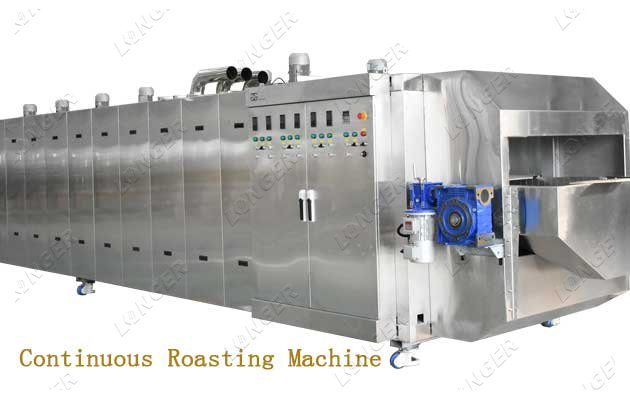 continuous nut roasting machine